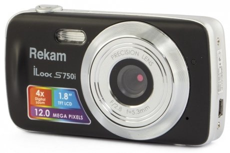 Цифровой фотоаппарат Rekam iLook S750i Black - фото 1