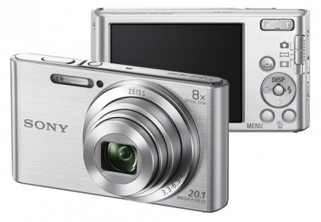 Цифровой фотоаппарат Sony DSC-W830 Cyber-Shot Silver - фото 1