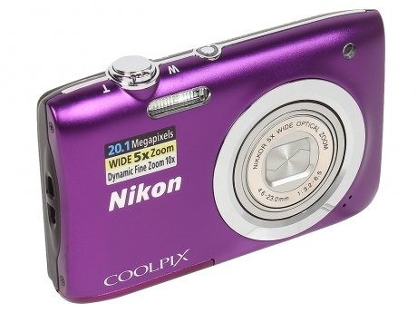 Цифровой фотоаппарат Nikon Coolpix A100 Purple - фото 3