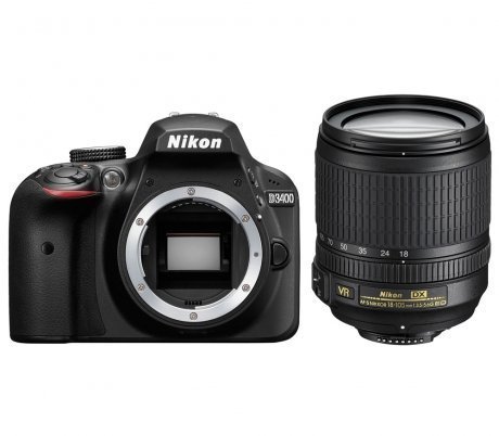 Фотоаппарат зеркальный Nikon D3400 kit 18-105 VR - фото 1