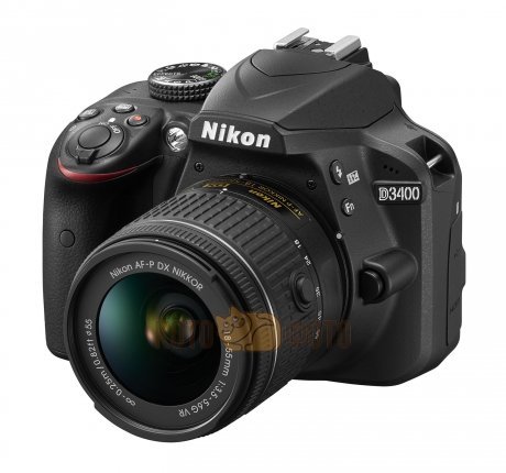 Фотоаппарат зеркальный Nikon D3400 kit AF-P 18-55 - фото 1