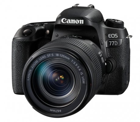 Цифровой фотоаппарат Canon EOS 77D Kit EF-S 18-135 mm F/3.5-5.6 IS USM - фото 1
