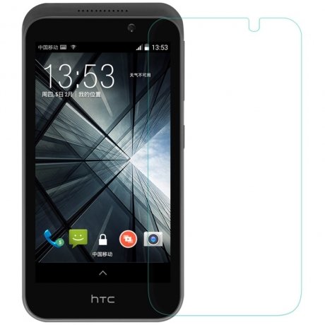 Защитный экран для телефона HTC 728 tempered glass - фото 2