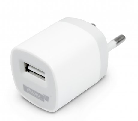 Сетевое зарядное устройство Partner USB 1A +Apple 8pin кабель - фото 1