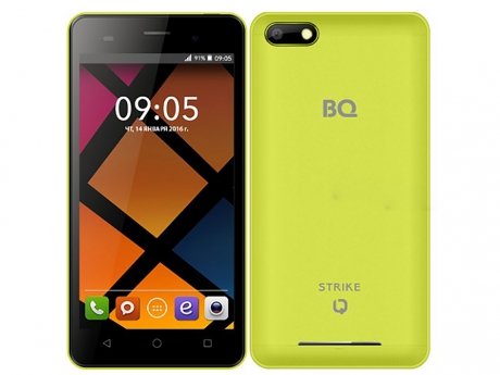 Смартфон BQ Mobile 5020 Strike Yellow - фото 1