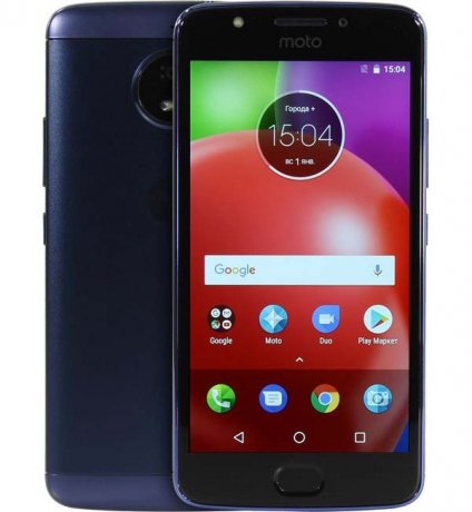 Смартфон Motorola Moto E4 16Gb LTE Oxford Blue - фото 1