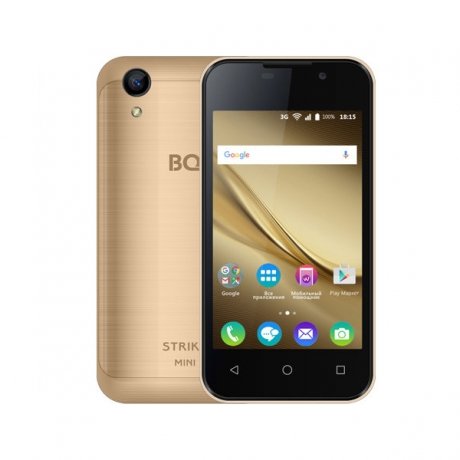 Смартфон BQ Mobile BQ-4072 Strike Mini Gold - фото 1