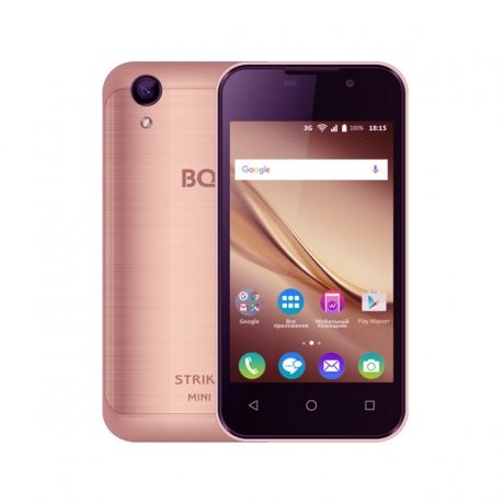 Смартфон BQ Mobile BQ-4072 Strike Mini Pink Gold - фото 1