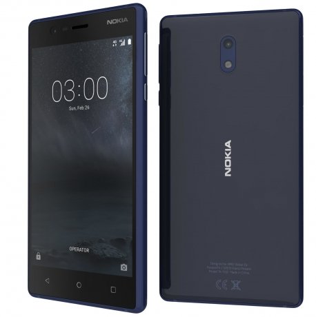 Смартфон Nokia 3 DS Blue - фото 1