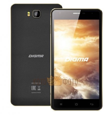 Смартфон Digma Vox S501 3G Black - фото 1