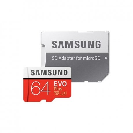 Карта памяти Samsung microSDXC 64Gb EVO Plus Class10 UHS-I (U3) (MB-MC64GA/RU) - фото 2