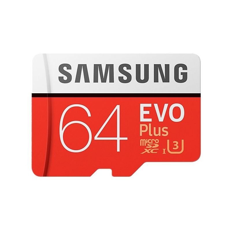 Карта памяти Samsung microSDXC 64Gb EVO Plus Class10 UHS-I (U3) (MB-MC64GA/RU) MB-MC64GA/RU - фото 1