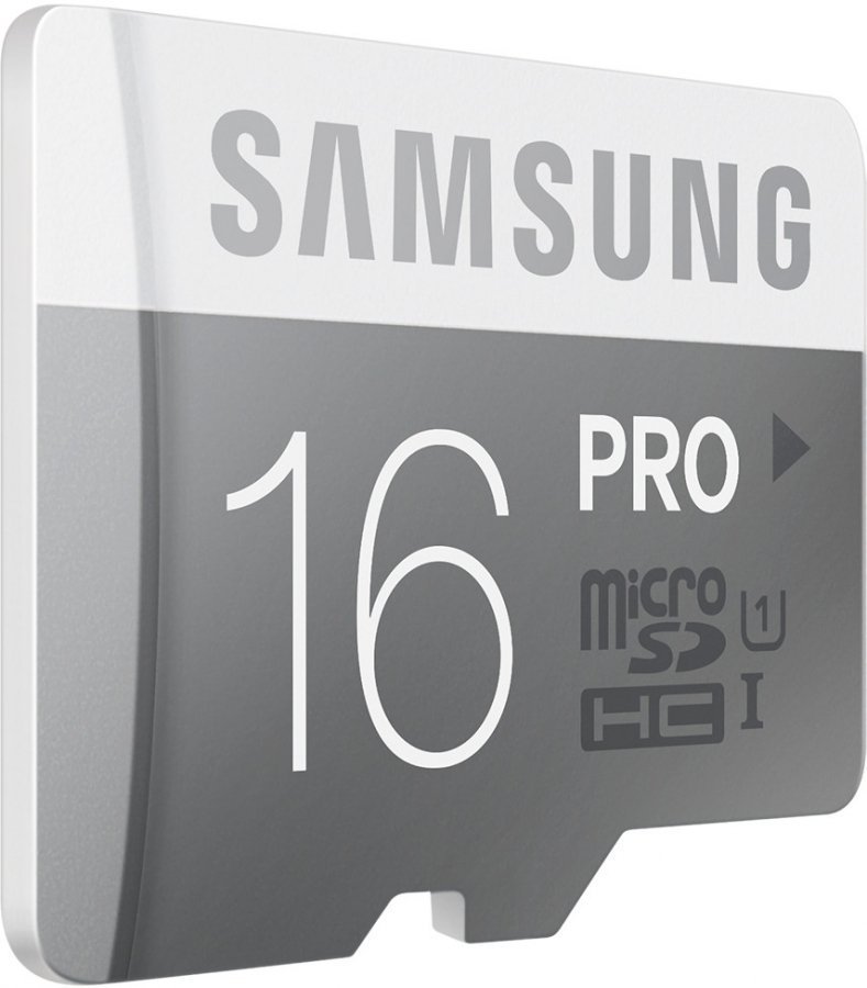 Карта памяти Samsung PRO microSDHC 16Gb Class10 UHS-I (U1) + SD Adapter (MB-MG16DA;RU) - фото 1