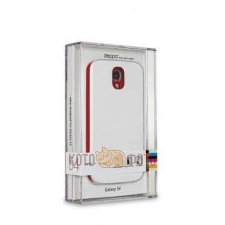 Чехол Very Case и защитная пленка для Samsung Galaxy S4, белый;красный, Deppa - фото 2