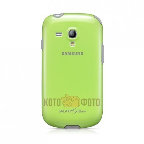 Samsung Protective Cover+ S3 mini Green - фото 1
