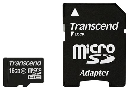 Карта памяти Transcend Micro SDHC Card 16GB Class10 U1, 600X карта памяти