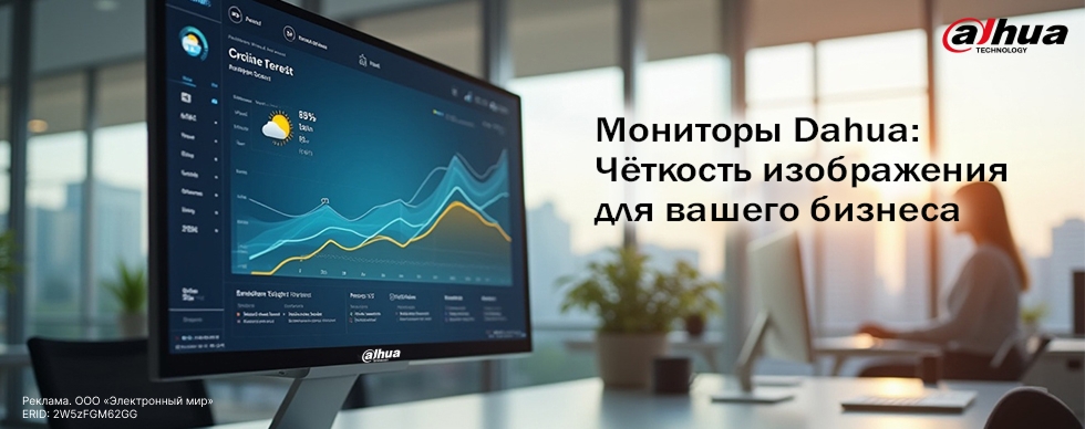 Мониторы Dahua: четкость изображения для вашего бизнеса