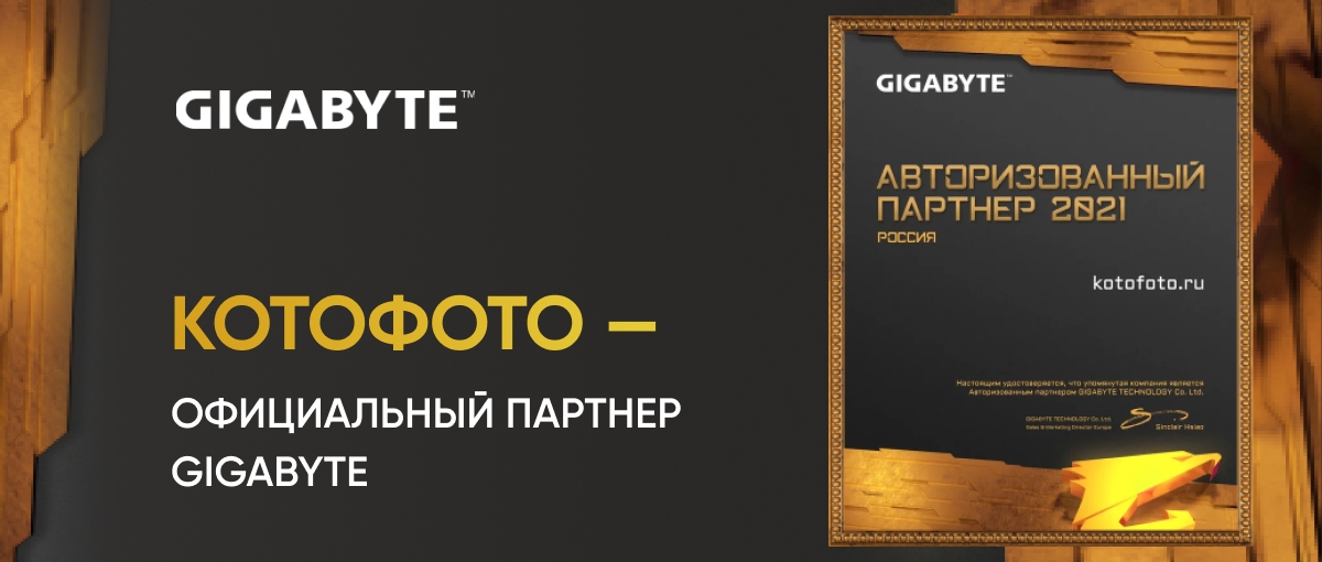Статус официального партнёра GIGABYTE