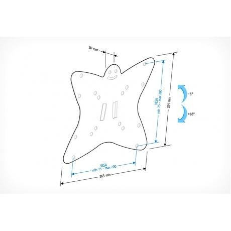 Кронштейн для телевизора Holder LCDS-5051 металлик - фото 2