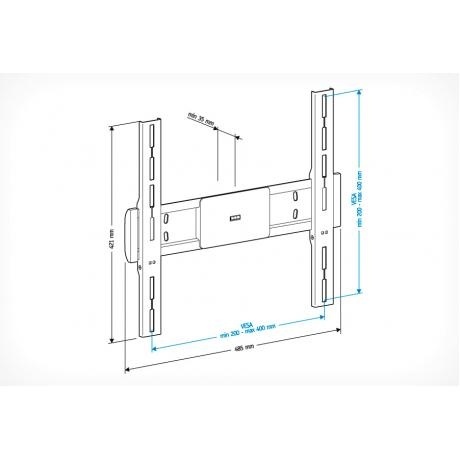 Кронштейн для телевизора Holder LCD-F4611 черный - фото 3