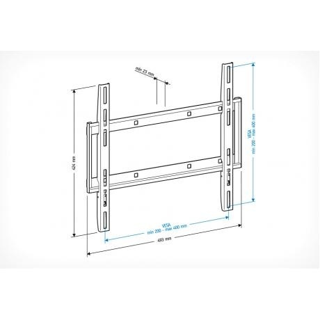 Кронштейн для телевизора Holder LCD-F4610 черный - фото 3