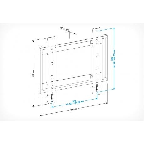 Кронштейн для телевизора Holder LCD-F2608 черный - фото 3