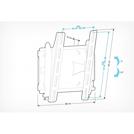 Кронштейн для телевизора Holder LCDS-5010 черный - фото 12