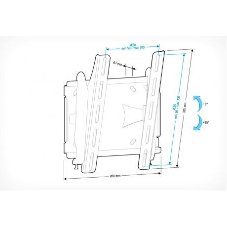 Кронштейн для телевизора Holder LCDS-5010 черный - фото 7