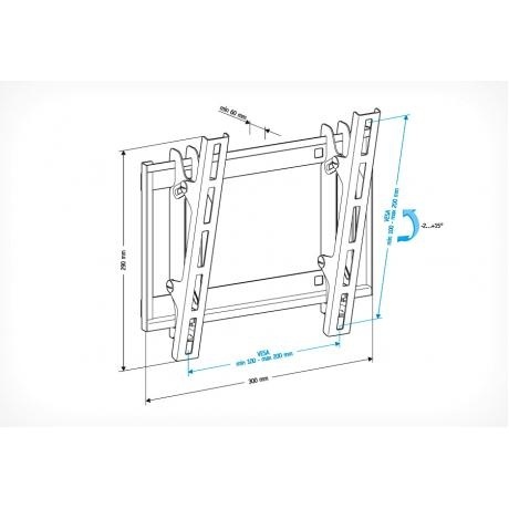 Кронштейн для телевизора Holder LCD-T2609 черный - фото 2