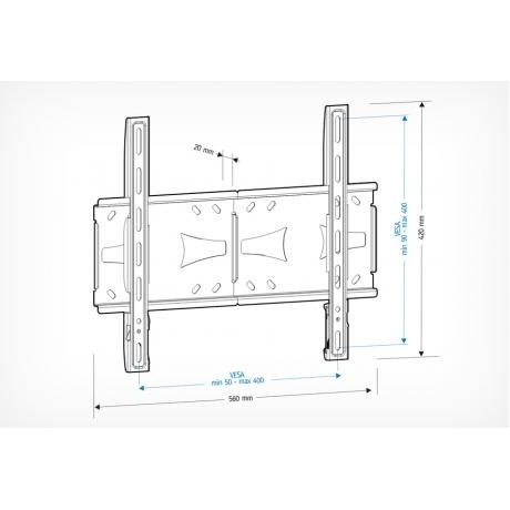 Кронштейн для телевизора Holder LCDS-5070 металлик - фото 2