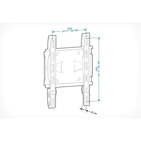 Кронштейн для телевизора Holder LCDS-5045 металлик - фото 3