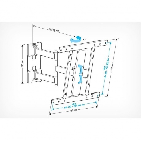 Кронштейн HOLDER LCD-SU4601-B черный - фото 3