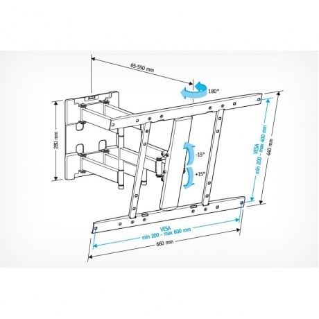 Кронштейн HOLDER LCD-SU6602-B черный - фото 3