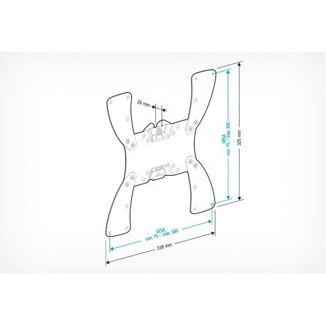 Кронштейн HOLDER LCDS-5057 черный глянец - фото 2