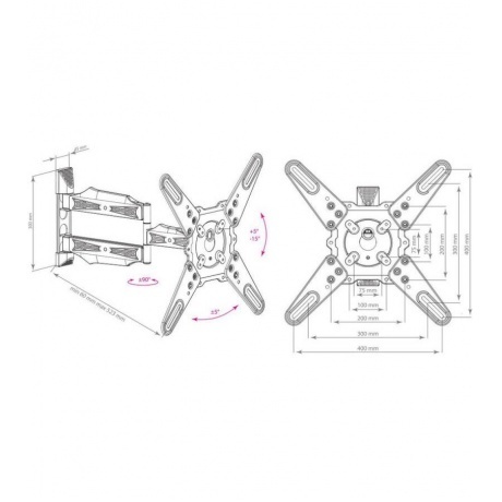 Кронштейн для телевизора Kromax ATLANTIS-40 белый - фото 1