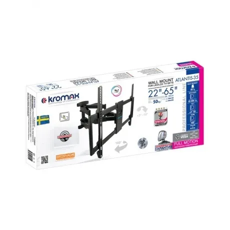 Кронштейн для телевизора Kromax ATLANTIS-35 new черный 22"-65" м...