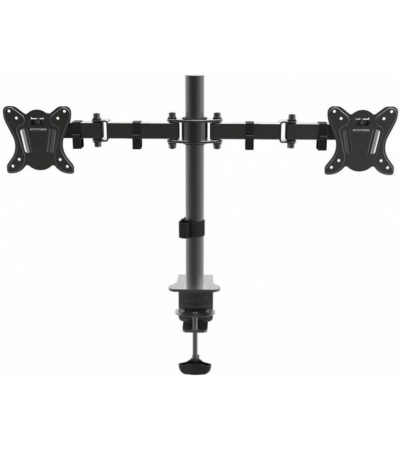 Кронштейн для мониторов Arm Media LCD-T13 черный 15-32 макс.8кг настольный поворот и наклон верт.перемещ.