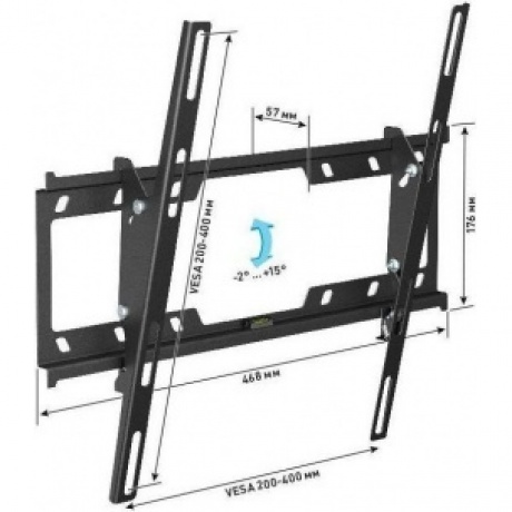Кронштейн для телевизора Holder T4624-B черный 32"-55" макс.40кг настенный наклон - фото 3