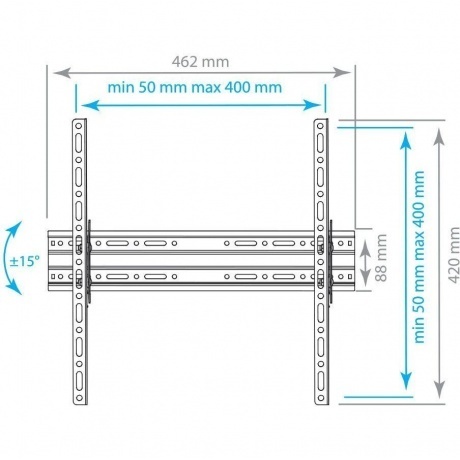 

Кронштейн для телевизора Arm Media PLASMA-4 new черный 22"-65" макс.55кг настенный наклон