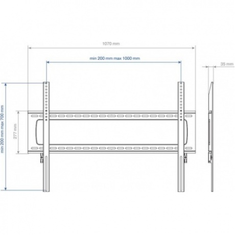 Кронштейн для телевизора Kromax STAR PRO-111 черный 55"-100" макс.103кг настенный фиксированный - фото 4