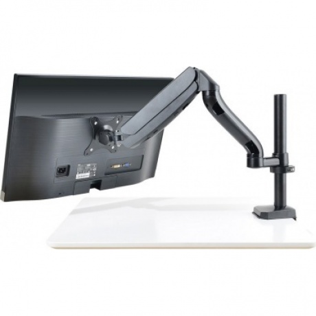 Кронштейн для мониторов ЖК Buro M10 черный 15"-32" макс.9кг крепление к столешнице поворот и наклон - фото 4