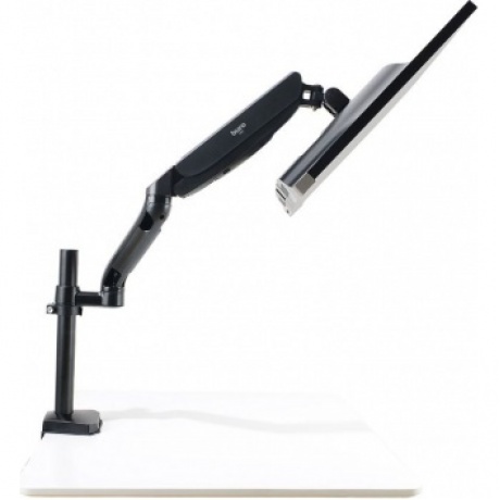 Кронштейн для мониторов ЖК Buro M10 черный 15"-32" макс.9кг крепление к столешнице поворот и наклон - фото 5