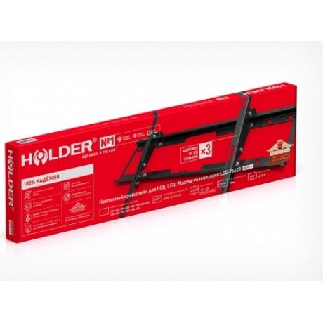 Кронштейн для телевизора Holder LCD-T6628-B (макс. 40кг) черный - фото 3