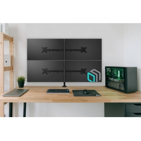 Кронштейн для мониторов Onkron D421E (макс.32кг) черный - фото 5