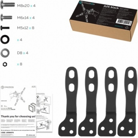 Кронштейн для мониторов Onkron A2G (макс.1.8кг) черный - фото 6