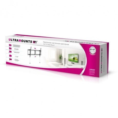 Кронштейн для телевизора Ultramounts UM 840T черный - фото 3