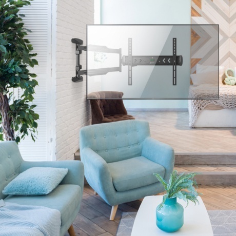 Кронштейн для телевизора Onkron NP47 (макс.35кг) черный - фото 11