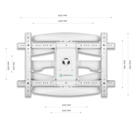 Кронштейн для телевизора Onkron M6L (макс.45кг) белый - фото 5