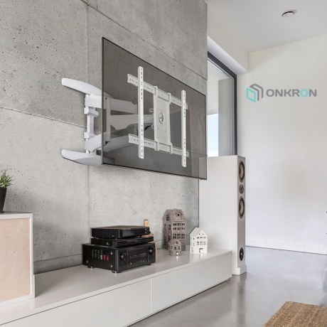 Кронштейн для телевизора Onkron M6L (макс.45кг) белый - фото 7