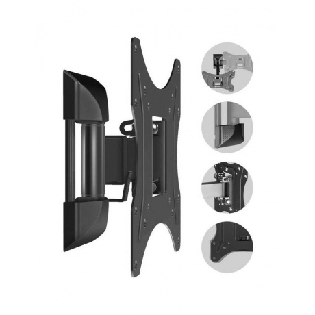 Кронштейн для телевизора Onkron NP24 (макс.35кг) Black - фото 4